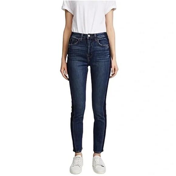 NWOT L’AGENCE Margo High Rise Skinny Jeans in Classic Vintage Stripe Size 24 - Picture 1 of 4